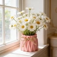 thumbnail image 4 of HuiXinOu Rope Plastic Decorative Vase, Faux Ceramic European Modern Style Flower Pot, Decorative Centerpiece for Living Room Office Desk Home Indoor Floral Display, 4 of 6