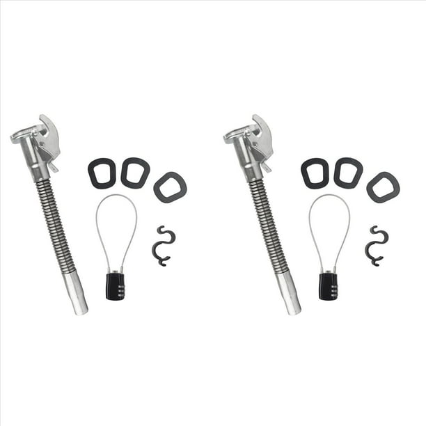 2X Boquilla Flexible de Acero Inoxidable para Bombonas de Gas de 29,5 cm de , para Bombonas de Gas de Estilo Americano de 5, 10 y 20 Litros.