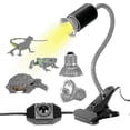 thumbnail image 1 of Tortoise Heat Lamp Kit Reptile Heat Lamp With 2 Uva Uvb Bulbs 25w 50w Long Base Tortoise Lamp 360 Rotation For Tortoise Reptile Lizards Snakes Chamele, 1 of 5