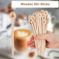 thumbnail image 2 of 100PCS Coffee Stirrers, 5.9 Inch Coffee Stir Sticks with Round Ends, Cafe Grade Natural Wooden Stir Sticks, Wooden Beverage Mixer for Cocktails Milk Tea$$Home Decor, Kitchen, & Other, 2 of 6