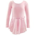 thumbnail image 2 of Emy Dola Girls Ballet Leotards with Removable Skirt Combo Toddler Long Sleeve Crisscross Back Dance Dress Outfit 3-10Y, 2 of 6