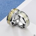 thumbnail image 4 of 2 Pieces Luminous Rings Stainless Steel Beautiful Couple Wedding Bands Glowing In Dark Heart Exquisite Jewelry Accessories Women Silver, 4 of 7