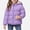 Purple, variant on Afuyipoi Girls Hooded Quilted Puffer Jacket Fleece Lined Winter Warm Size 3-8 Purple Size 5T