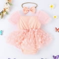 thumbnail image 6 of Otqutp Toddler Bodysuit Boys Girls Casual Short Sleeve Butterfly Tube Dress Romper Jumpsuit Bodysuits 0 to 24 Months Clothes, 6 of 9