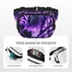 thumbnail image 5 of Fotbe Purple Pattern White Tiger Cangurera Cuadrada con Estampado de Doble Capa, Bolsa de Cintura Ajustable Mini para Hombres y Mujeres, 5 of 9