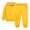 Yellow, variant on Esaierr 1-11 Years Kids Baby Solid Color Sweatshirt Outfits for Boys Girls Hoodie Long Sleeve Tracksuit Set Pullover Gender Neutral Fall Set 2PCS