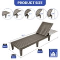 thumbnail image 5 of ModFusion Taupe Resin Outdoor Chaise Lounge, Light & Sturdy Loungers for Poolside, Adaptable Backrest, Sturdy & Lightweight, 5 of 7