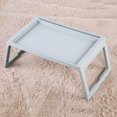 thumbnail image 1 of Foldable Bed Serving Table With Narrow Recess, Portable And Durable, Bed Tray Serving Tray Bed Table Perfect For Camping, Working And Breakfast, 1 of 8