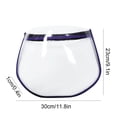 thumbnail image 2 of Color Random Adjustable Full Face shield face shield face Protection Shield Transparent Screen Anti-dust Anti-saliva PVC Clear Visor, 2 of 7