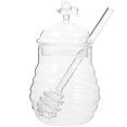 thumbnail image 1 of POINTERTECK Glass Honey Jar Syrup Kitchen Honey Storage Jar Honey Containers Small Honey Bottle Honey Container, 1 of 1