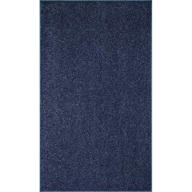 Bright House Solid Color Area Rugs Petrol Blue - 2' x 10'