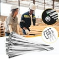 thumbnail image 6 of 100PCS 8 Inch Metal Cable Zip Ties - 304 stainless steel Heavy Duty Self-locking Cable Wire Tie Wrap for Fence Exhaust Wrapping Car Outdoor Canopy Automotive, 6 of 9