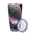 thumbnail image 2 of Bingfone Bird 3 for 20 Oz Stainless Steel Travel Mug Double Wall Water Coffee Cup for Home,Office, Outdoor Works Great for Ice Drinks and Hot Beverage-Straw Two-piece Set, 2 of 8