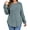 Blue, variant on Fantaslook Womens Plus Size Tops Crewneck Long Sleeve Shirts Loose Tunic Tops Curved Hem Fall Pullover