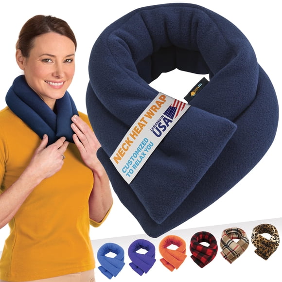 SunnyBay Microwave Heating Pad for Neck and Shoulders, 2.2 lbs 26 inch Long Versatile Microwavable Neck Wrap Warmer or Cool Pack, Hot or Cold Therapy
