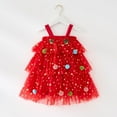 thumbnail image 4 of ameIAEA Toddler Baby Girl Christmas Outftis Sleeveless Sequin Layered Dresses Tulle Party Dresses, 4 of 6