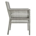 thumbnail image 4 of Modway Aura 7 Piece Outdoor Patio Wicker Rattan Set in Gray White, 4 of 8