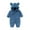 Blue, variant on Zwiiyzr Baby Infant Long Sleeve Onesie Boy Girl Fluffy Jumpsuit Hooded Fleece Rompers Fall and Winter Warm Thick Outfits Holiday Birthday Gift Gray