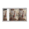 thumbnail image 2 of Cloth Wallet with Lanyard & Multiple Compartments Fashion Purse Zipper Clutch Bag for Cash Cards Coins Oil Painting Of Giraffe, 2 of 7