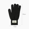 thumbnail image 5 of Women Korean Plush Solid Color Thickened Cycling Gloves Warm Winter Knitted Gloves Touch Screen Gloves BROWN, 5 of 8
