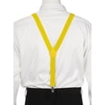 thumbnail image 3 of INSPIRE CHIC Metal Clamp Y Shaped Adjustable Suspender Clip Braces Yellow One Size, 3 of 5