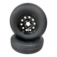 thumbnail image 4 of 2-PK TrailQuest Trailer Tire Rim ST225/75R15 LRE Radial 5 Lug Black Modular Wheel 5X4.5" Bolt Pattern, 4 of 7