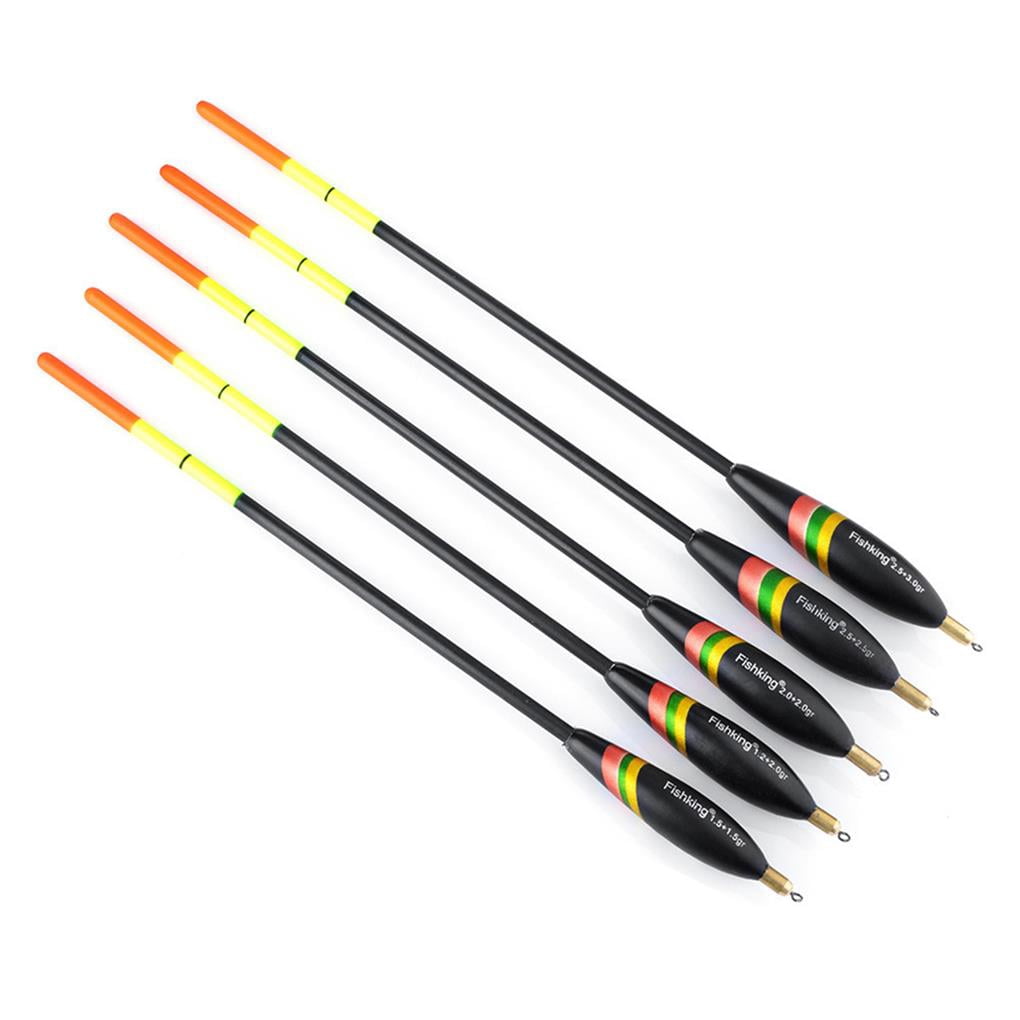 QualyQualy Fishing Floats Bobbers Slide Floats Balsa Fishing Bobber Slip Bobbers For Crappie Panfish Trout Bass 1 2oz 2 X5 28 1 6 1 6 X4 8 5pcs
