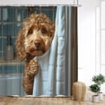 thumbnail image 2 of JHyouerji Shower Curtain,Waterproof Decor Curtain,24x70 Inch Rustic Bath Curtain with Hooks for Bathroom Hotel, 2 of 7