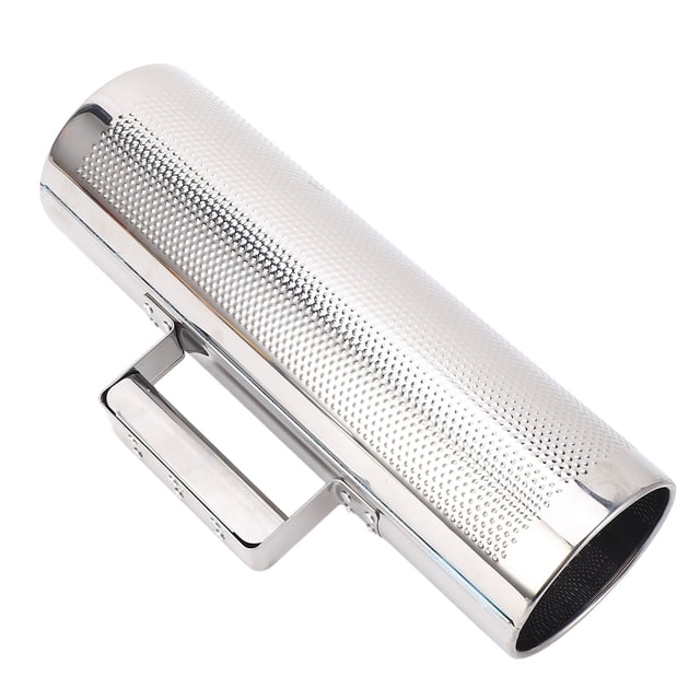 Metal Guiro Shaker, Guiro Instrument Stainless Steel Shell 32x10cm Open Design Comfortable Handle for Band