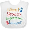 thumbnail image 3 of Inktastic Future Lawyer Boys Girls Attorney Boys or Girls Baby Bib, 3 of 4