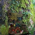thumbnail image 5 of RBCKVXZ Fairy Garden House Outdoor, Wooden Garden Decor Outdoor Statues Garden Cottage Yard Decor Porch Lawn Ornaments Gifts for Mom, 3.9", 5 of 5