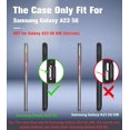 thumbnail image 2 of fafa-Galaxy A23 5G Étui, Samsung A53 Étui avec [2 Pack] Protecteurs d'Écran en Verre Trempé, 3 en 1 Corps Complet Antichoc Caoutchouc Anti-Poussière Robuste Étui de Protection pour Galaxy A23 5G, Noir..., 2 of 4