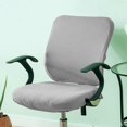 thumbnail image 3 of Guardoinrt Soft and Breathable Swivel Chair Cover Seating Experience Gray Backrest + Cushion Cover 1Set, 3 of 6