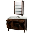 thumbnail image 5 of Wyndham Collection Wcv161648sunrmed Hatton 44" Free Standing Vanity Set - Dark Chestnut /, 5 of 7
