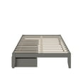 thumbnail image 4 of AFI Colorado 14" Full Wood Platform Bed Frame with Set of 2 Storage Drawers, Grey, 4 of 7