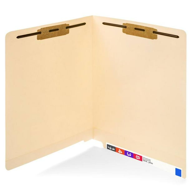 Blue Summit Supplies File Folders, Letter Sz, End Tab, Manilla, 50/box