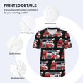 thumbnail image 4 of Balery Fire and Rescue Truck Baseball Jersey for Men Casual Button Down Shirts Short Sleeve Active Team Sports Uniform-X-Large, 4 of 9