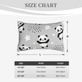 thumbnail image 6 of Balery Pandasbetween Clouds And Stars Pillow Covers,Bed Pilowcases,Reversible Plush Throw Pillow Covers End Pillow Encasement,Pillow Case - 16"X24", 6 of 9