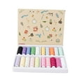 thumbnail image 4 of Hilo de coser de 20 colores surtidos para patchwork y manualidades. Rollo de hilo de coser. Color de la luz, 4 of 9