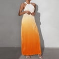thumbnail image 5 of Dvprdro Women's Summer Dress Fashion Gradient Halter Neck Sleeveless A Line Backless Flowy Casual Loose Beach Sun Long Maxi Dress, 5 of 5
