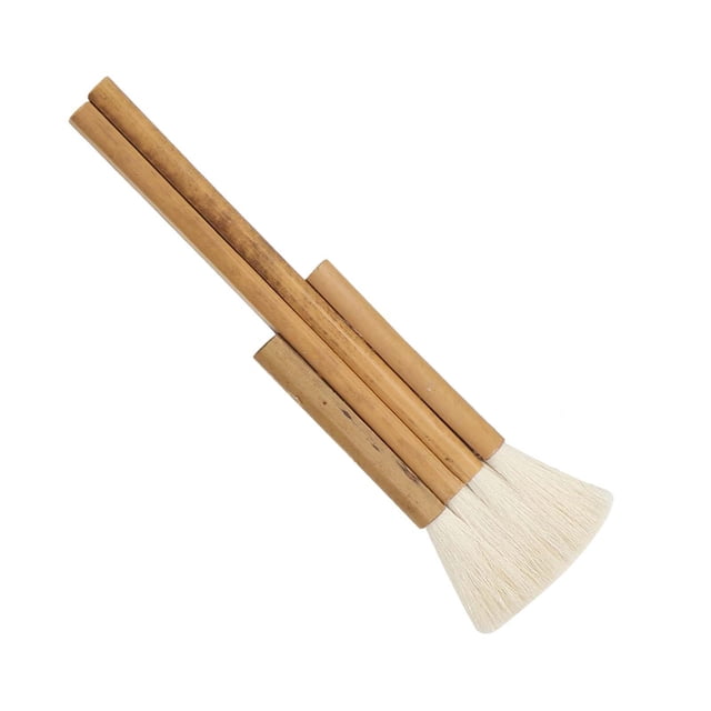 Pincel de acuarela para pelo de cabra, pinceles de bambú reutilizables, accesorios de arte portátiles, bolígrafo de dibujo, pinceles para pintar para 4 filas BLESIY Pincel de artistas
