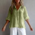 thumbnail image 7 of Vmvidoty Womens Button Down Shirts Long Sleeve Work Office Button Up Dress Shirt 2026 Yellow L, 7 of 7