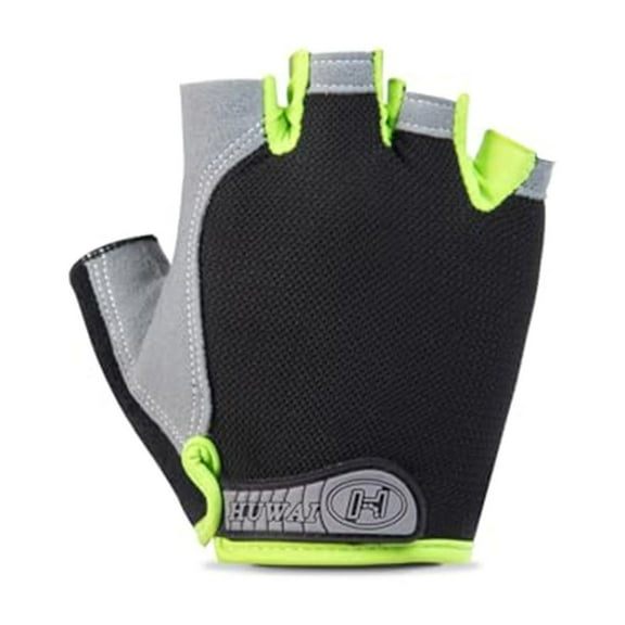 Noothes Half Finger Cycling Gloves with Padded Wrist Support Breathable Fingerless Gym Gloves for Men and Women