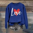 thumbnail image 3 of FMFYFH Womens Sweatshirts Crewneck Oversized Pullover Sweaters Cute Graphic Tops Valentines Day Sweatshirt, 3 of 9