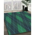 thumbnail image 2 of Ahgly Company Indoor Square Patterned DarkSlateGray or DarkSlateGrey Green Area Rugs, 4' Square, 2 of 6