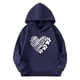 thumbnail image 3 of Sudaderas con capucha para niños y niñas, sudaderas casuales de manga larga, lindas sudaderas de gran tamaño con bolsillo de polar, chaquetas para niñas, 3 of 4