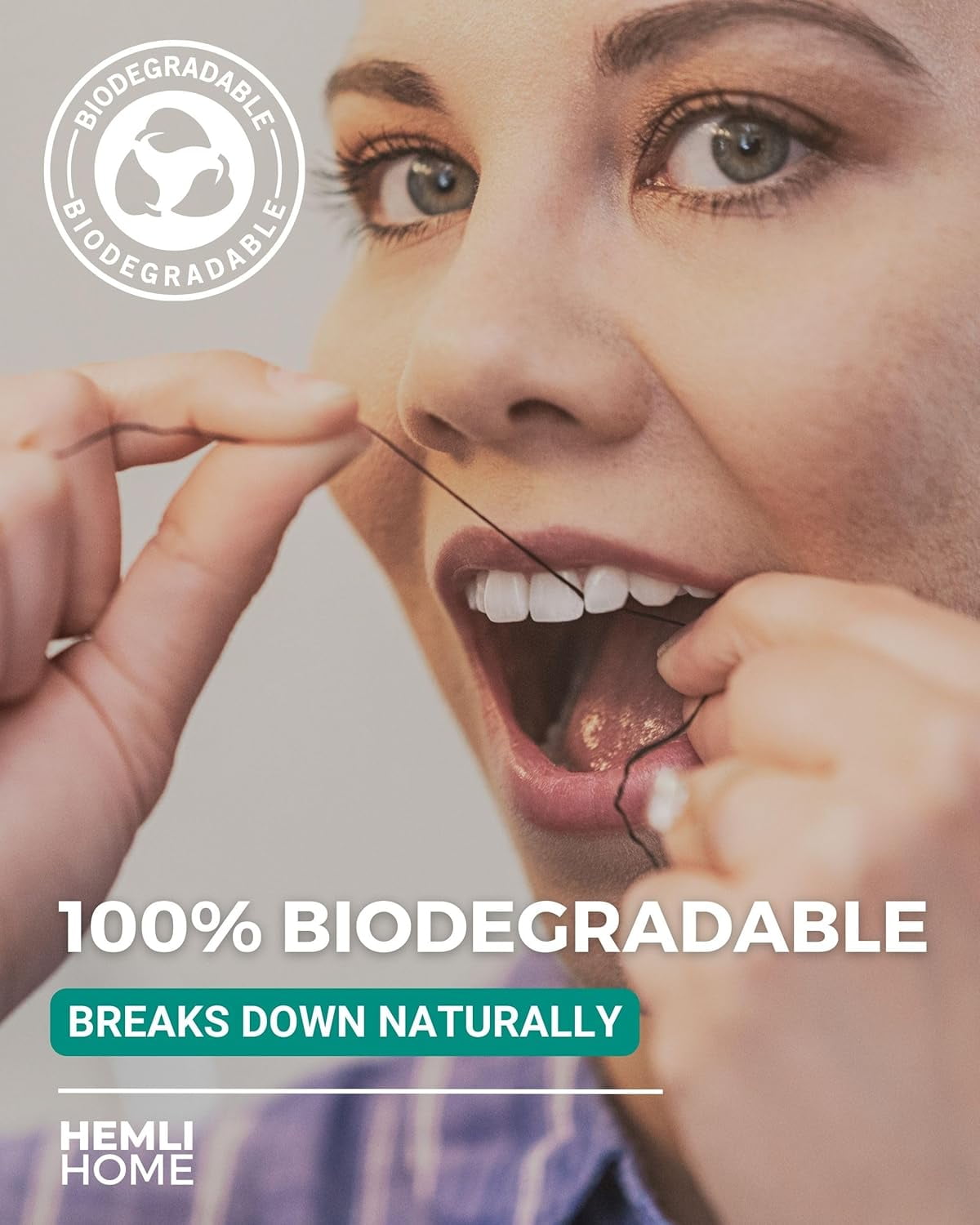 Bamboo Charcoal Dental Floss Refills Bambo Woven Fibres 5 x 33 Yards Organic Refillable Floss Natural Eco-Friendly Floss. Plant-Based Candelilla Wax with Mint Flavoring