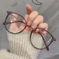 thumbnail image 2 of Round Anti Blue Glasses Men And Women Computer Frame Optical Lenses New Arrival 2024 clear, 2 of 6