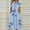 Blue, variant on TIMIFIS Womens Fall Fashion Women Casual Loose Bohemian Floral Dress with Pockets Short Sleeve Long Maxi Summer Beach Swing Dress Fall Wedding Guest Dresses