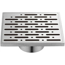 Dawn® SRO050504 Rio Orinoco Square Shower Drain 5"L Threaded In Polished Satin